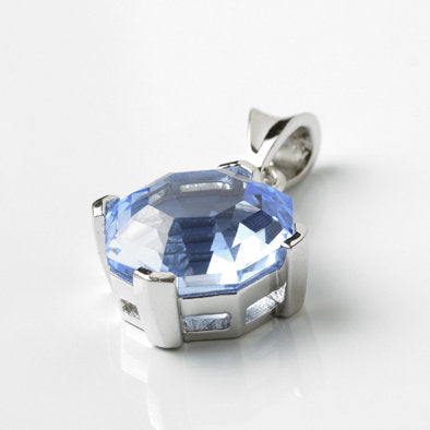 Blue Quartz Octagon Pendant