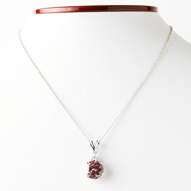 Pink Topaz CZ Pendant