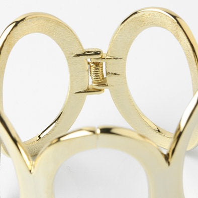 Giant Gold Ovals Fashion Bracelet