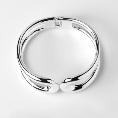 Chunky Silver Fashion Bracelet