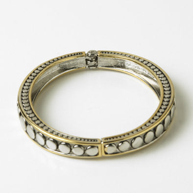 Circles Two-tone Bangle Bracelet