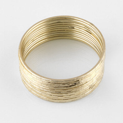 Gold Sparkle Fashion Bangle Bracelet