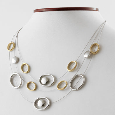 Fun Silver & Gold Hoops Fashion Set