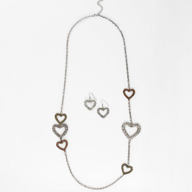 Love Never Fails Super Necklace and Earrings Set
