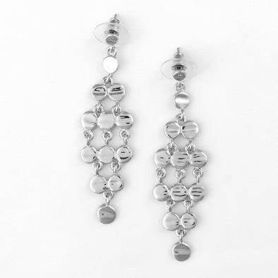 Silver Cascade Fashion Earrings