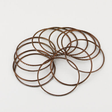 Brown Fashion Bangle Bracelet Set