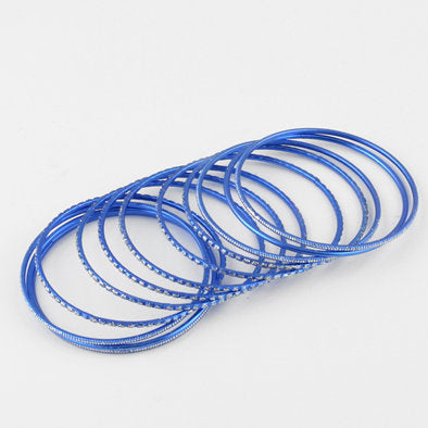 Blue Fashion Bangle Bracelet Set