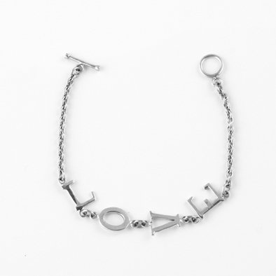 LOVE Silver Chain Bracelet