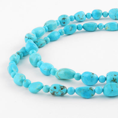 60" Long Turquoise Necklace
