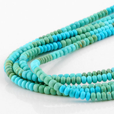 5 Strands of Turquoise Layered Necklace