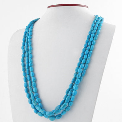 3 Layers of Turquoise Classic Necklace