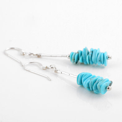 Turquoise Chips Earrings