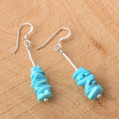 Turquoise Chips Earrings