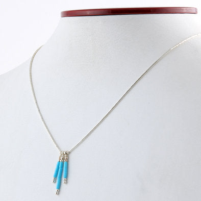 Southwestern Turquoise and Sterling Necklace