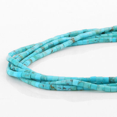 Layered Heishi Beads Turquoise Necklace