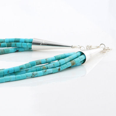 Layered Heishi Beads Turquoise Necklace