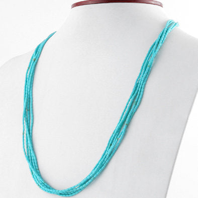 Created Turquoise Layered Necklace