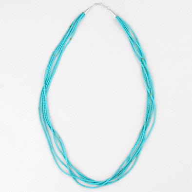 Created Turquoise Layered Necklace