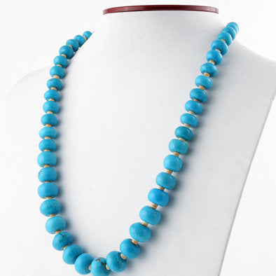 Santa Fe - Arizona Turquoise and Shell Necklace