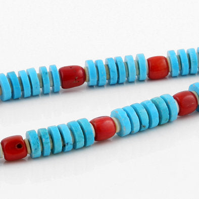 Inlay Pendant Natural Turquoise Necklace