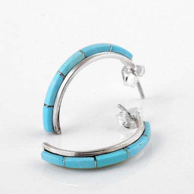 Turquoise Cresent Studs