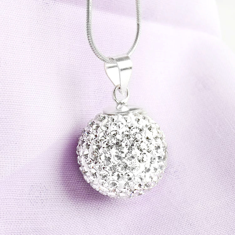 Disco Sparkling Pavé Ball Pendant