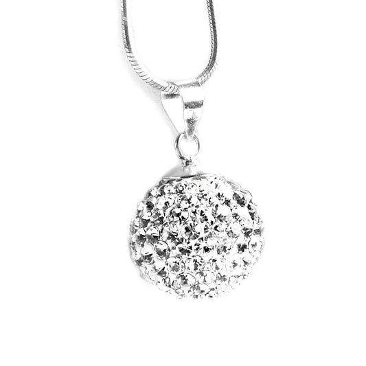 Pavé Disco Ball Crystal Pendant