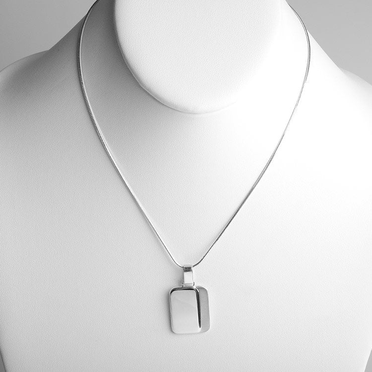 Sophisticated Dog Tag Pendant