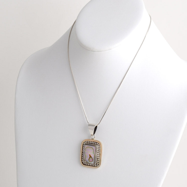 Square Abalone Pendant