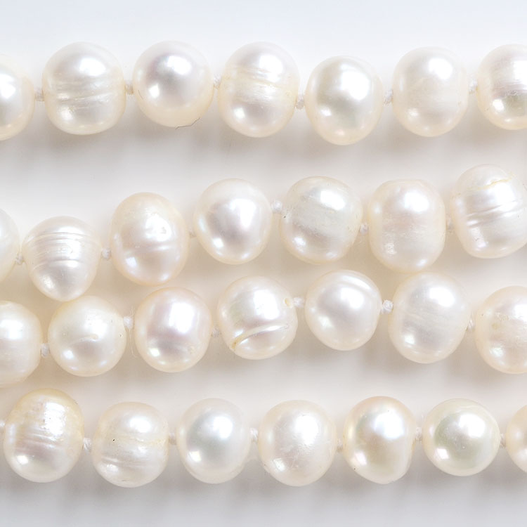 Super Long Freshwater Pearl Strand Necklace