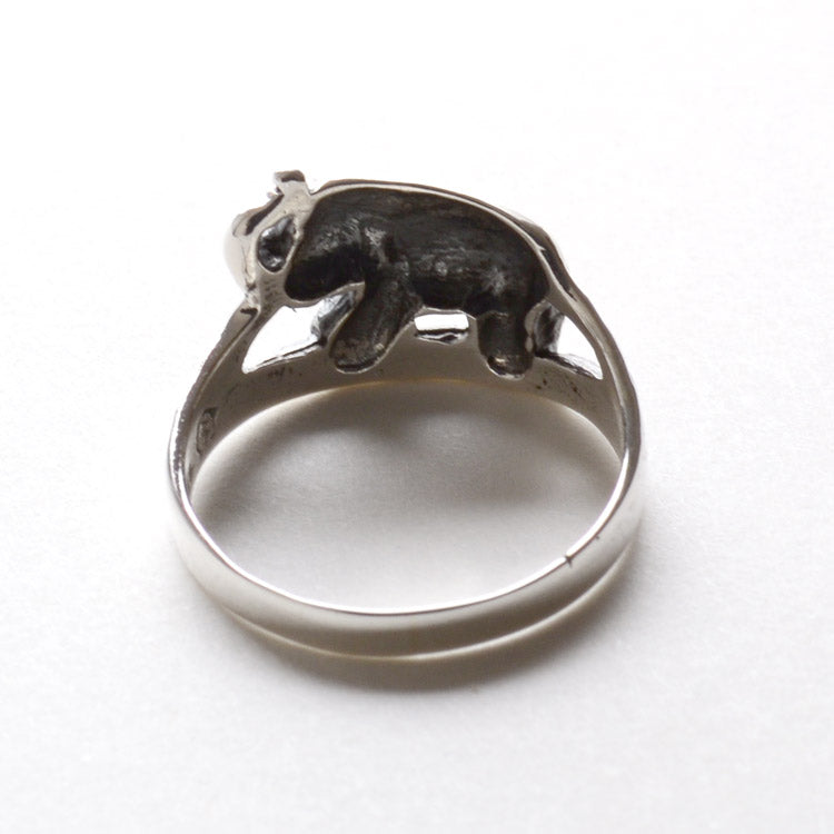 Silver Elephant Ring