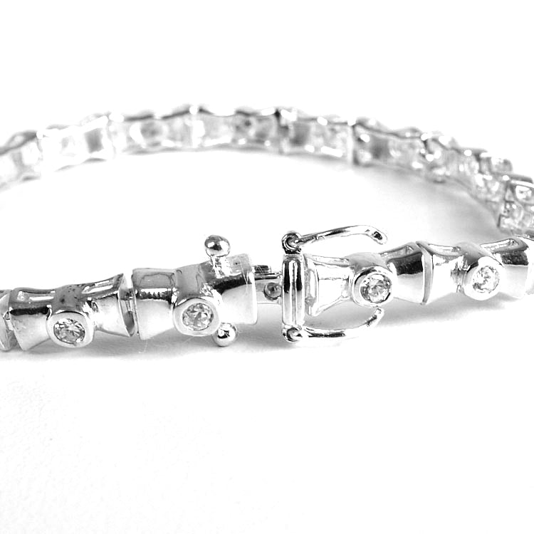 Silver Cubic Zirconia Tennis Bracelet