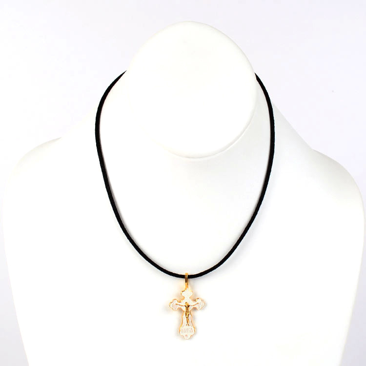 Orthodox White Cross Pendant