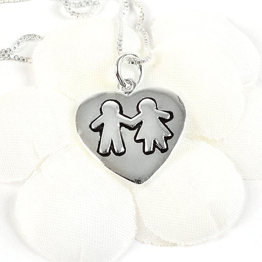 Sterling Silver Best Friends Pendant