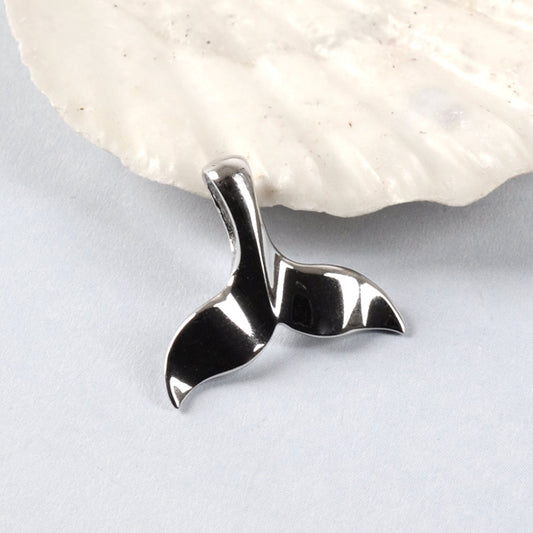 Sterling Silver Whale's Tail Pendant