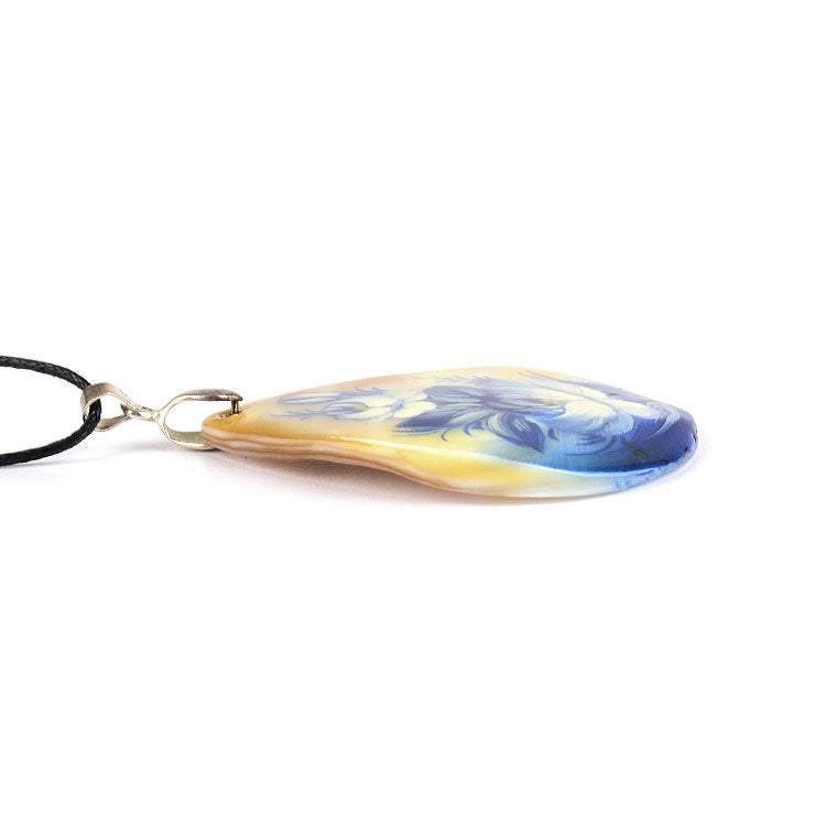 Blue Zhostovo Necklace
