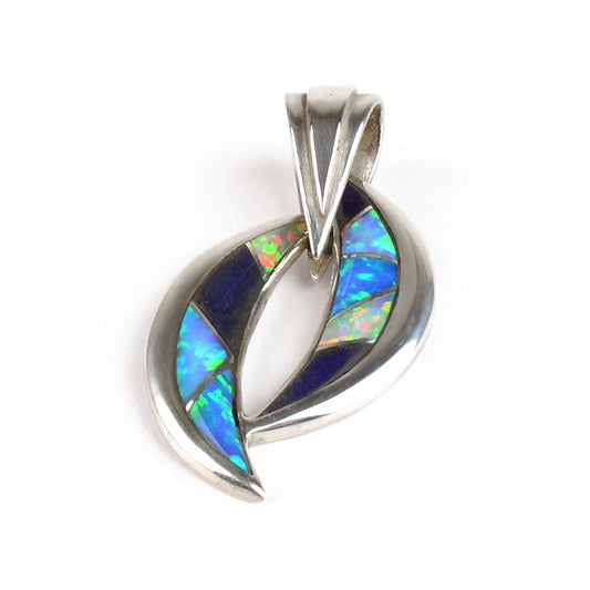 Opal & Lapis Lazuli Inlay Pendant