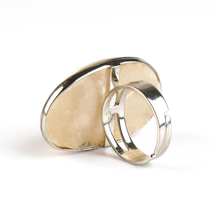 Zhostovo Mother of Pearl Ring