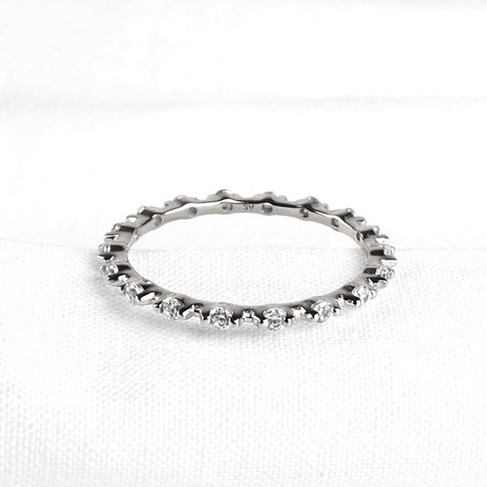 Stackable Clear Crystals Ring