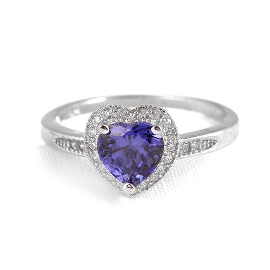 Violet Heart Ring