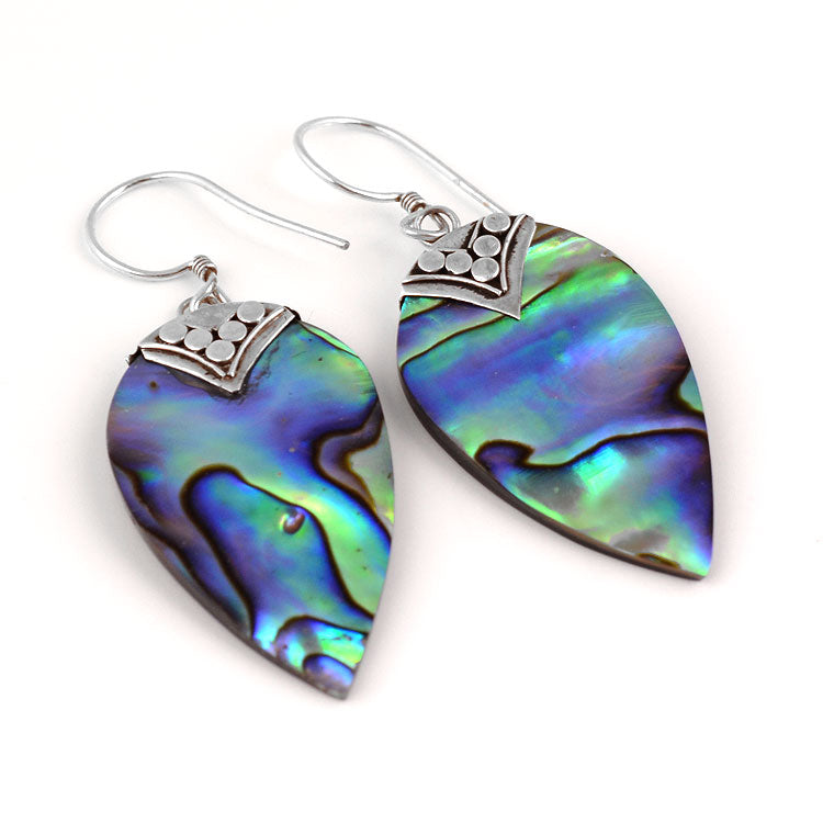 Abalone Hook Earrings