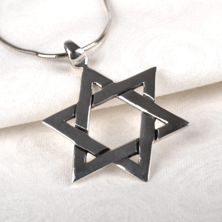 Silver Star of David Pendant