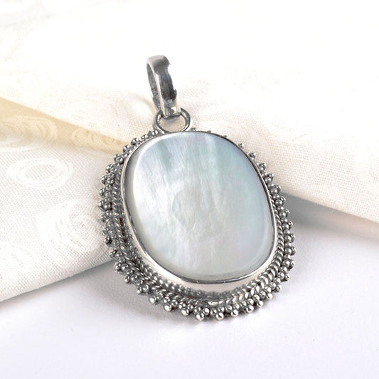 Mother of Pearl in Silver Pendant