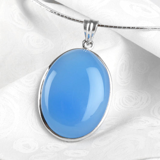 Chalcedony Gemstone Pendant