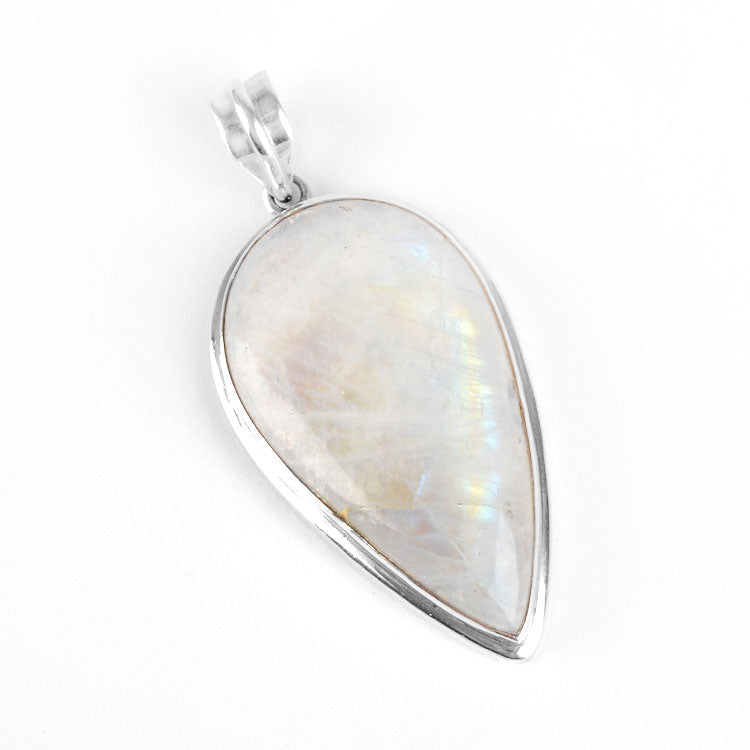 Large Inverted Drop Moonstone Pendant
