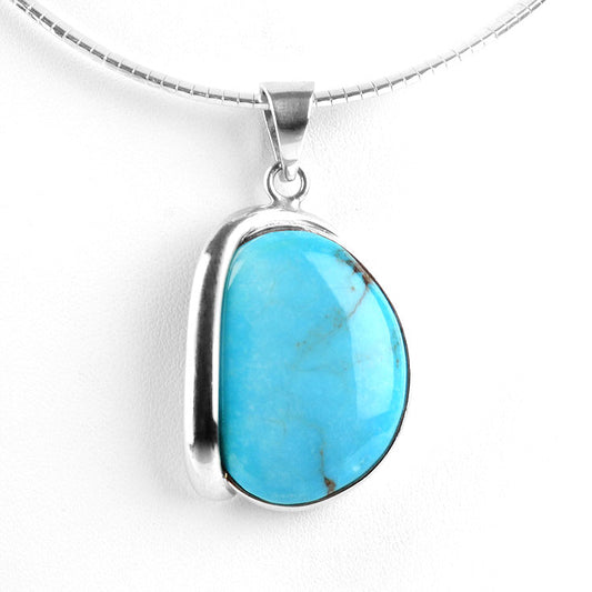 Unique Silver & Turquoise Pendant