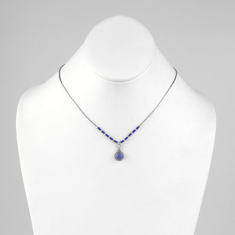 Dainty Blue Stone (Lapis Lazuli) Necklace
