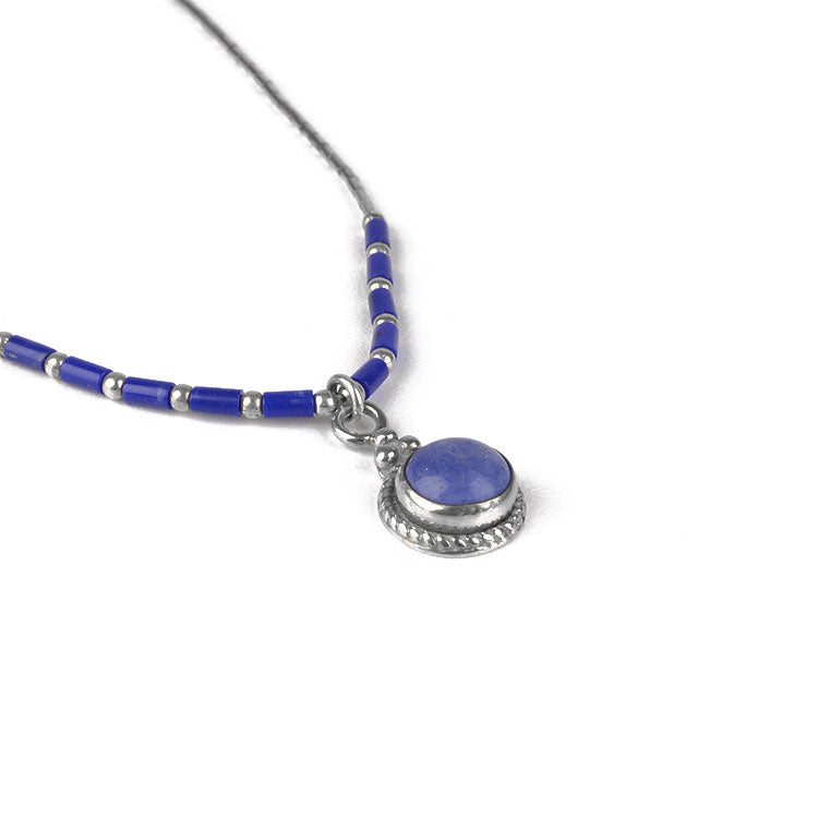 Dainty Blue Stone (Lapis Lazuli) Necklace