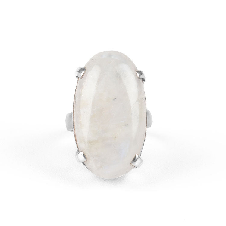 Large High Set Moonstone Ring
