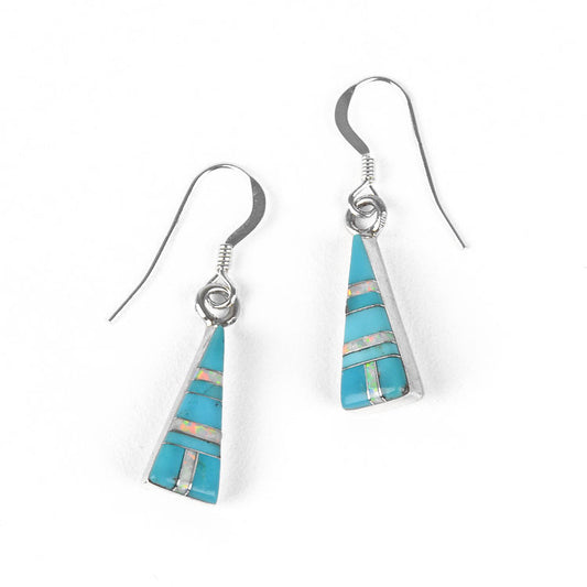 Turquoise Triangle Earrings